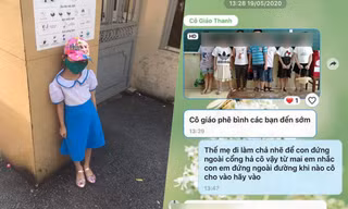 Học sinh bị cô giáo chụp ảnh phê bình vì đi học sớm khiến phụ huynh bức xúc