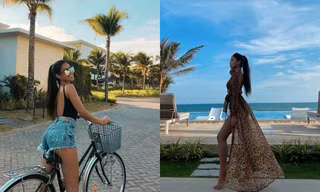“Choáng” với khung cảnh bên trong khu resort siêu sang mà Tiên Nguyễn đang nghỉ dưỡng