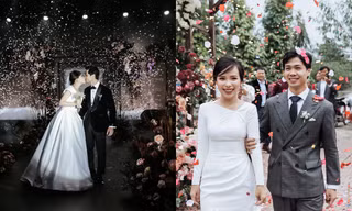 Công Phượng tung loạt ảnh cưới “tình bể bình” chưa từng công bố để chúc mừng năm mới