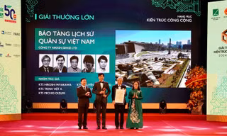 Công trình Bảo tàng lịch sử Quân sự Việt Nam đạt giải thưởng Lớn về kiến trúc quốc gia