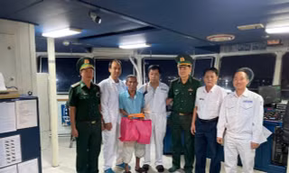 Cứu được ngư dân bị trôi dạt từ vùng biển Bình Thuận vào Bà Rịa - Vũng Tàu