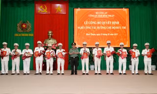 23 trưởng, phó cấp phòng và huyện ở Công an Bình Thuận xin nghỉ hưu trước tuổi