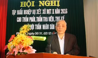 Ông Lê Văn Phước khi còn làm Chánh án TAND tỉnh Phú Yên - 