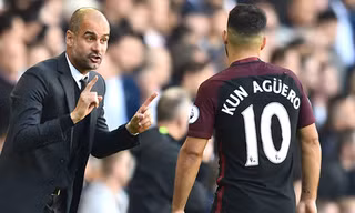 Aguero liên tục khiến HLV Guardiola phật ý.