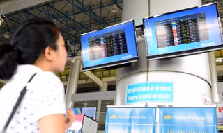 Nhà ga T1 sân bay Đà Nẵng dừng phát loa thông báo chuyến bay từ 1/5 tới.