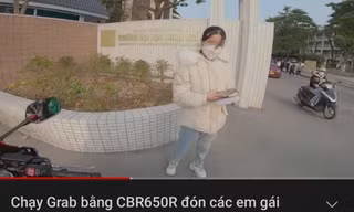 Đi xe ôm công nghệ, nhiều nữ sinh bức xúc vì bị xuất hiện trên YouTube cá nhân của tài xế