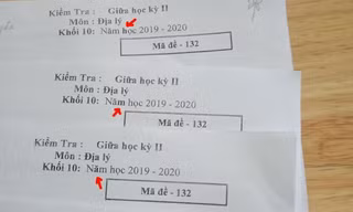 Đề thi môn Địa khiến teen "éc ô éc": Thử thách 6 ngày 6 đêm phân biệt mã đề thi, gét gô!