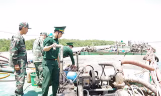 Tạm giữ 3 xà lan chở hơn 1.700 khối cát biển
