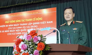 Tổng cục Chính trị phát động sáng tác tranh cổ động về Quân đội
