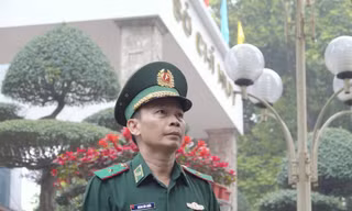 Thiếu tướng Hoàng Hữu Chiến. Ảnh: Nguyễn Minh