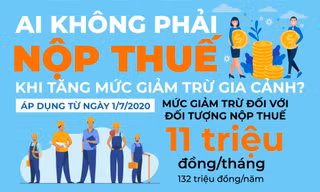 Thu nhập 20 triệu/tháng có thể chỉ phải nộp thuế 10.000 đồng