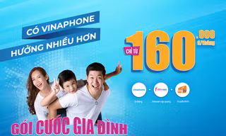 Gói Gia đình tích hợp 3 trong 1 hút thuê bao chuyển mạng đến VinaPhone
