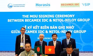 Becamex IDC ký kết hợp tác với các DN nước ngoài tại Horasis 2018