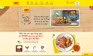 Trang Web của Maggi và bộ sưu tập biến tấu các món ngon