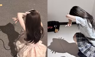 Bắt trend chụp ảnh bóng mèo Hello Kitty siêu yêu, teen có ngay ảnh "triệu tim"