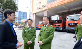 Lãnh đạo T.Ư Đoàn chúc Tết cán bộ, chiến sĩ phòng cháy chữa cháy