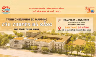 Chào mừng Đại lễ 30/4: Bảo tàng Đà Nẵng lần đầu trình chiếu phim 3D Mapping