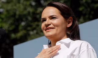 Bà Svetlana Tikhanovskaya. (Ảnh: CNN)
