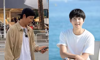 Song Joong Ki xuất hiện với trang phục giản dị đến bất ngờ khi dự LHP Cannes 2023