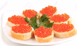 Ảnh minh hoạ món trứng cá muối đỏ