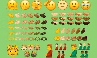 Bạn có thể tan chảy, cắn môi hay rưng rưng với bộ Emojis mới sắp xuất hiện trên iPhone