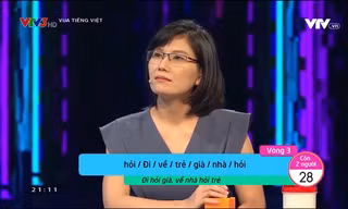 Show "Vua Tiếng Việt" gây tranh cãi khi giải nghĩa thành ngữ "Đi hỏi già, về nhà hỏi trẻ"