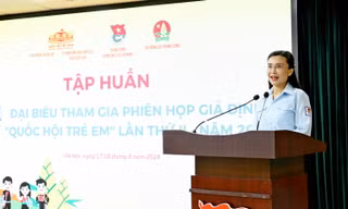 Tập huấn đại biểu tham gia Phiên họp giả định Quốc hội trẻ em lần thứ II - 2024