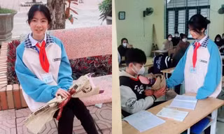 Clip nữ sinh tặng hoa cho crush trong lớp học có gì "hot" mà thu hút hơn 3 triệu lượt xem?
