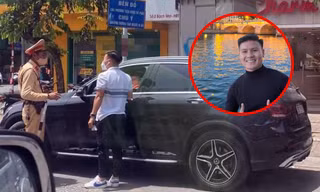 Thực hư bức ảnh cầu thủ Quang Hải va chạm giao thông ở Hà Nội bị cảnh sát yêu cầu dừng xe ô tô