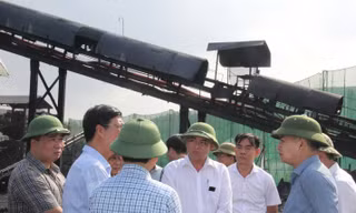 Phó Tổng Giám đốc TKV Vũ Anh Tuấn kiểm tra sản xuất, tiêu thụ than vùng miền Tây Quảng Ninh