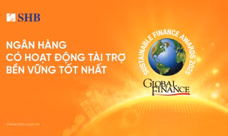 SHB năm thứ ba liên tiếp được vinh danh 'Ngân hàng Việt Nam có hoạt động Tài trợ Bền vững tốt nhất'
