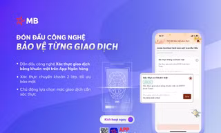 App MBBank: Xác thực khuôn mặt, an tâm chuyển tiền
