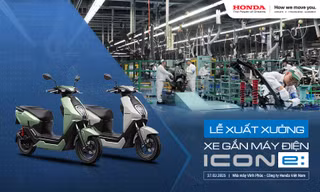 Honda Việt Nam chào mừng xuất xưởng chiếc xe gắn máy điện ICON e: đầu tiên