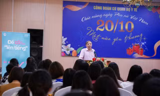 Công đoàn Cơ quan Bộ Y tế phối hợp cùng Roche Việt Nam tổ chức buổi nói chuyện Chăm sóc sức khỏe phụ nữ 