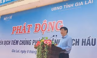 GS.TS Nguyễn Thanh Long, Quyền Bộ trưởng Bộ Y tế phát biểu tại lễ phát động