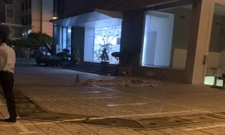 Hiện trường vụ tai nạn lao động.