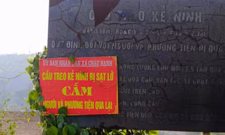 Nhiều người hiếu kỳ đến hiện trường sập cầu treo, UBND huyện chỉ đạo khẩn
