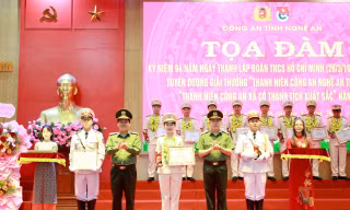 Nghệ An, Tuyên Quang tuyên dương thanh niên công an tiêu biểu