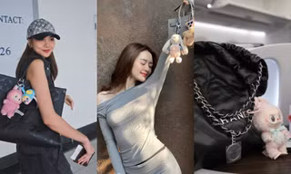 Các chị đẹp showbiz dạo này mê mẩn thú bông, đi đâu cũng mang theo
