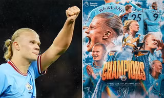 Lời khuyên gồm 9 từ của Erling Haaland sau khi Manchester City vô địch sớm Ngoại hạng Anh