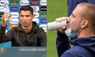 Sau vụ Cristiano Ronaldo xếp lại chai nước, cầu thủ Anh phải “ngụy trang” lon nước cá nhân
