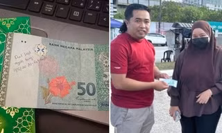 Rút tiền ở cây ATM được một tờ ghi dòng chữ lạ, câu chuyện sau đó bất ngờ như phim