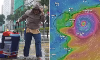 Vùng áp thấp gần Philippines được dự báo sẽ đi vào Biển Đông và mạnh lên