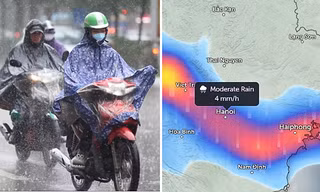 Đợt không khí lạnh sắp về có thể gây thời tiết nguy hiểm, Hà Nội dự báo mưa to