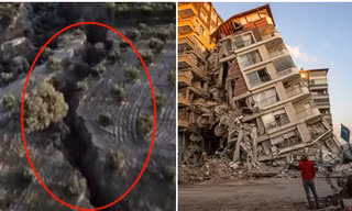 Vực thẳm khổng lồ xuất hiện ở Thổ Nhĩ Kỳ và Syria cho thấy mức độ tàn phá của động đất