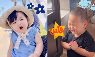 Các "thánh hài nhí V-Biz" tái xuất: Hayden giúp mẹ dọn nhà, Leon tạo dáng trong... tủ đồ