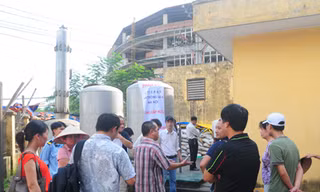 Thay thế nguồn nước ở khu dân cư bị nhiễm Asen