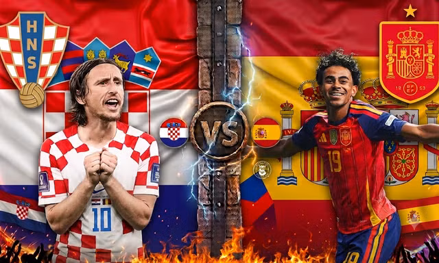 Croatia vs Tây Ban Nha