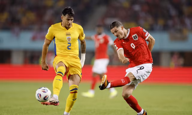 Romania vs Áo.