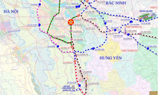 Quy hoạch tuyến đường sắt vành đai Hà Nội gần 50km